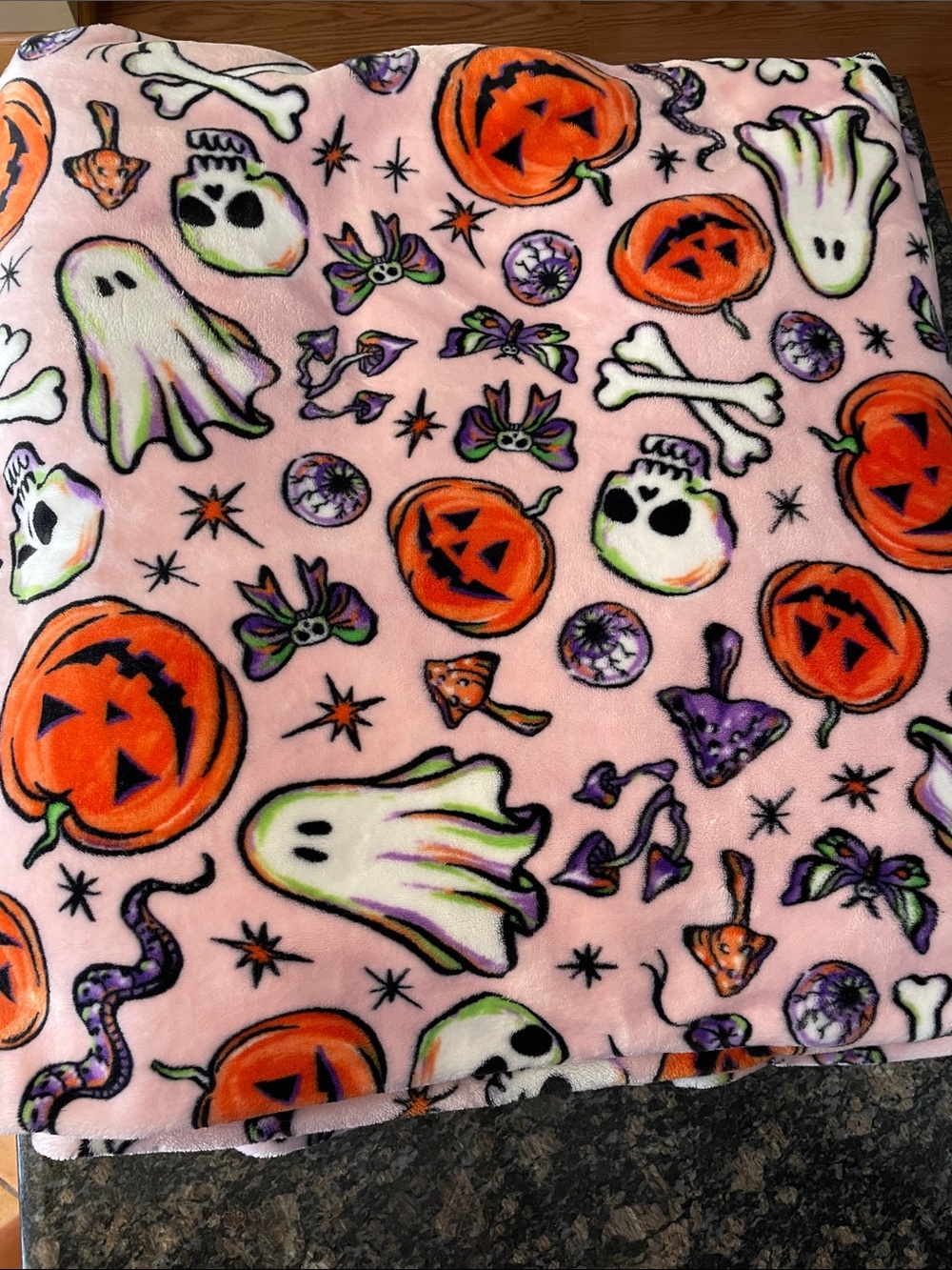 Oversized Halloween Throw Blanket